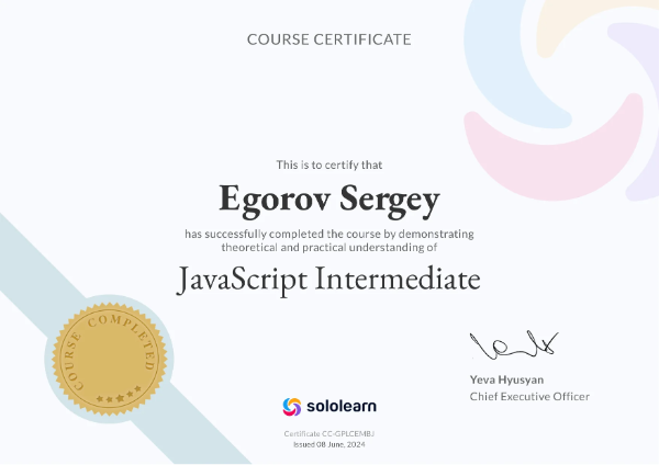 JavaScrypt Intermediate